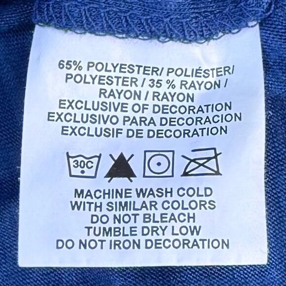 REDSHIRT SMU Collegiate Royal Blue Ruched Side Top Large Fan Football Sports - Picture 5 of 5